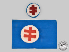 Slovakia, Republic. A Hlinka Guard Armband And Patch, C.1942