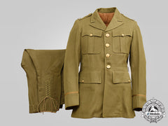 United States. An Army Captain's Cavalry Uniform, English Made, C.1944