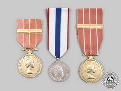 Canada, Commonwealth. A Veterans' Lot Of Three Medals