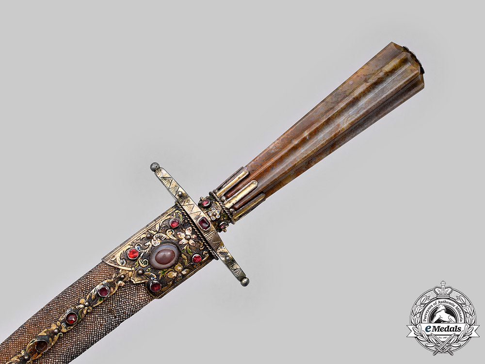 turkey,_ottoman_empire._a_rare_and_ornate_presentation_dagger_with_damascus_blade,_c.1860_c2020_938_mnc4305_1