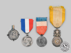 France, Third Republic. Lot Of Four First War Era Medals