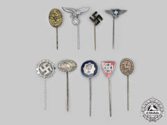 Germany, Third Reich. A Mixed Lot Of Stick Pins