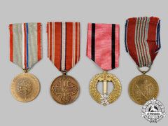 Czechoslovakia, Republic, Socialist Republic. A Lot of Four Medals