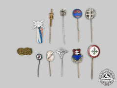 Slovakia, I Republic. A Mixed Lot Of Stick Pins