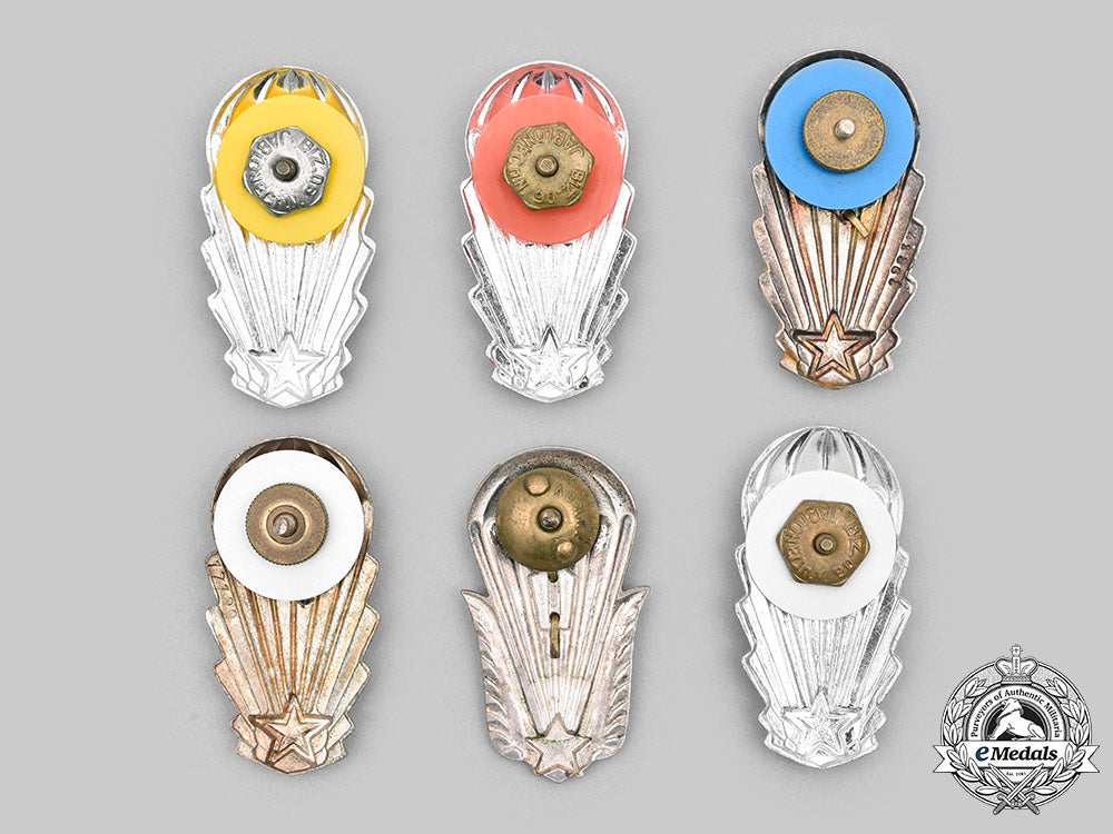 czechoslovakia,_socialist_republic._lot_of_six_parachutist_badges_c.1960_s_to1980_s_c20340_mnc4291