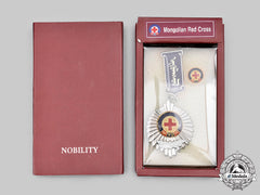 Mongolia, Sovereign State. A Humanitarian Silver Medal Of The Mongolian Red Cross Society