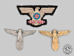 Slovakia, First Republic. A Lot Of Cap Badges  A Lot Of Three Cap Badges, Including A Rare Hlinka