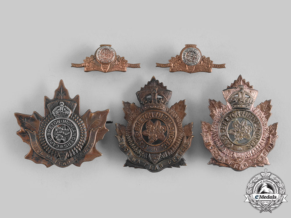 canada._five_cape_breton_highlanders_badges_c20_00701_1