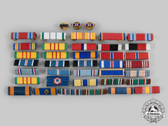 United States. A Lot Of Thirty-Eight Commendation, Service And Campaign Medal Ribbon Bars