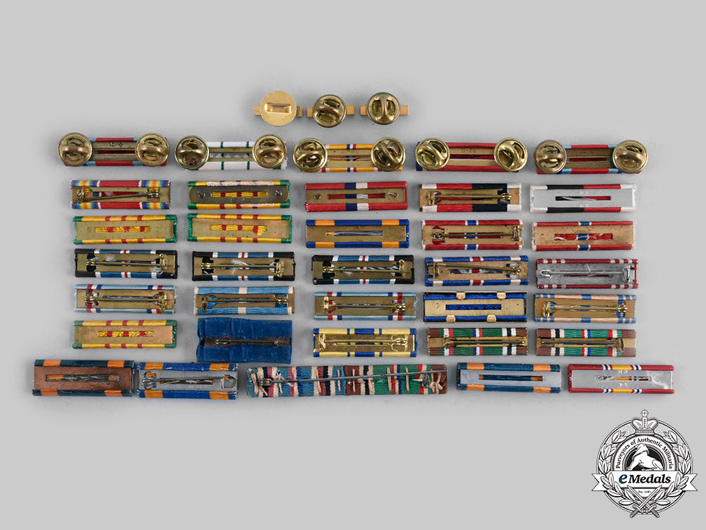 united_states._a_lot_of_thirty-_eight_commendation,_service_and_campaign_medal_ribbon_bars_c20_00869_1