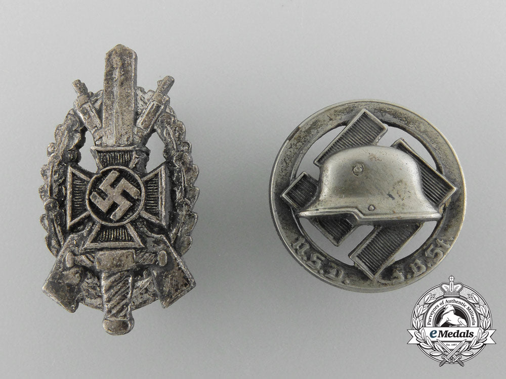 two_german_veteran_organisation_badges_c_3093