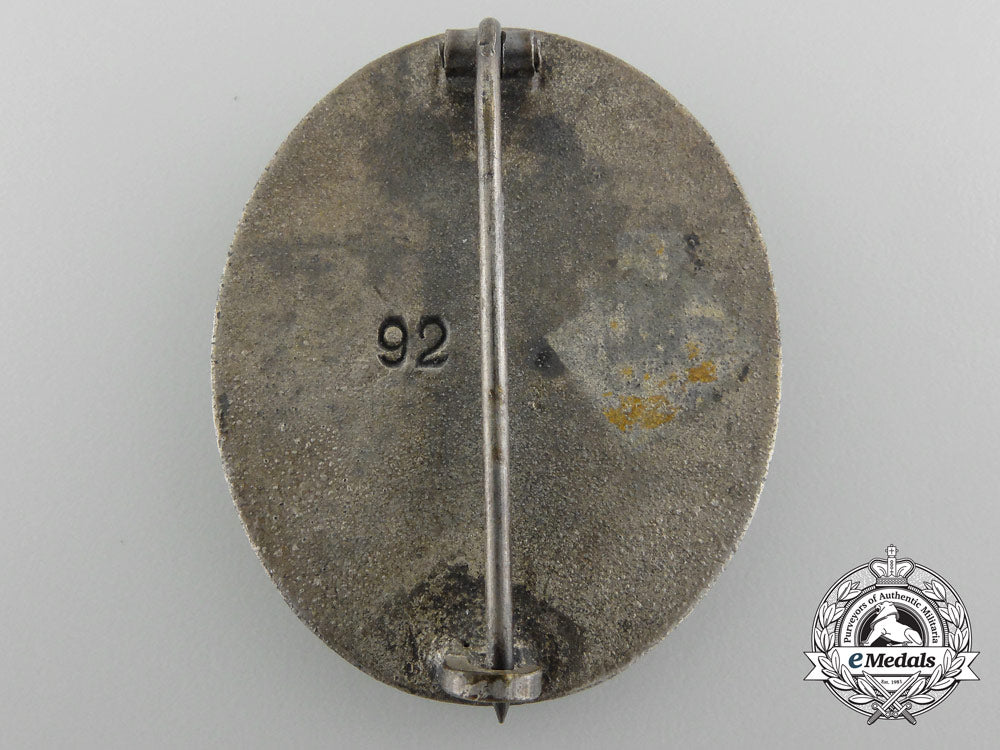 a_second_war_german_silver_grade_wound_badge;_marked"92"_c_4401