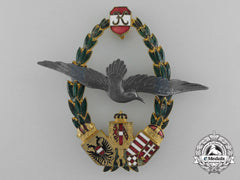 A Rare First War Austrian Marine Pilot Badge; Type Ii By J. Zimbler, Wien