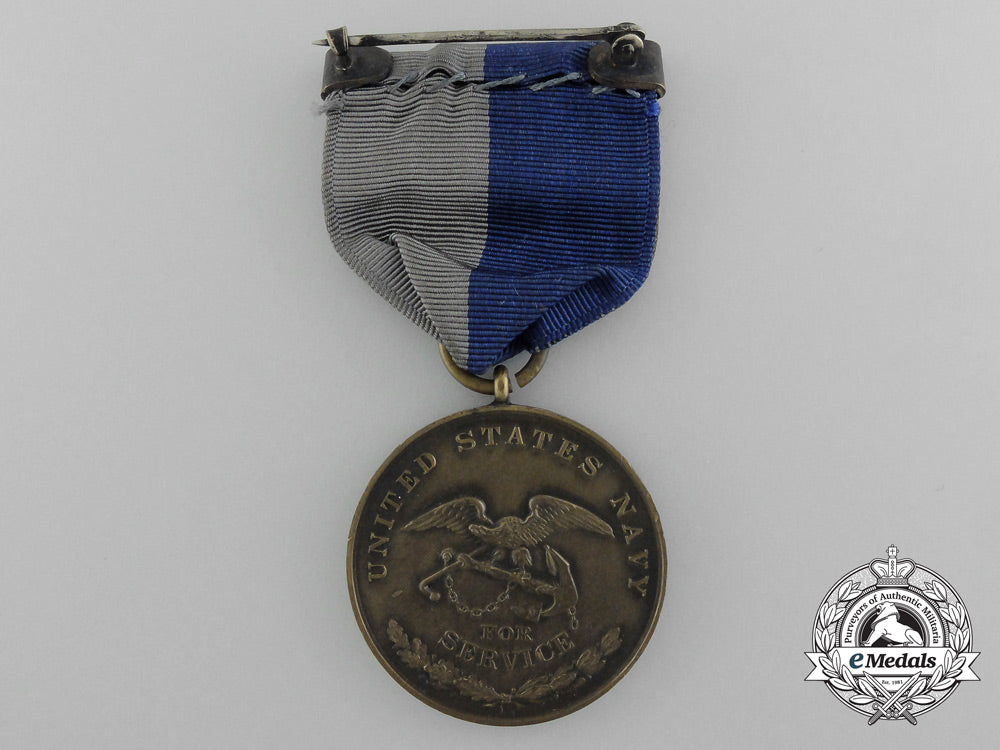 an_american_navy_civil_war_campaign_medal_to_uss_sabine,_north_carolina_and_virginia_c_8715