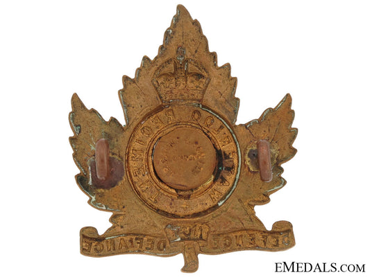 29_th(_waterloo)_regiment_officer's_cap_badge,_cb749a