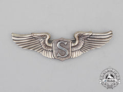 A Second War United States Army Air Force (Usaaf) Service Pilot Badge, C. 1942