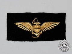 A United States Navy 1918 Pattern Bullion Pilot Wing