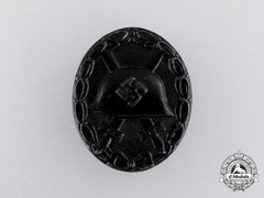 A Second War German Black Grade Wound Badge With Miniature Stickpin