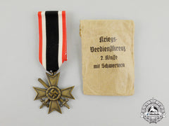 A War Merit Cross Second Class With Swords By H. Kreisel In Its Packet Of Issue