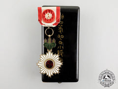 A Japanese Order Of The Rising Sun; 4Th Class With Case