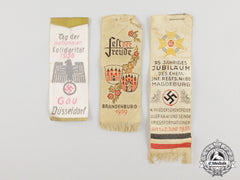 Three Third Reich Period German Miniature Festival Banners