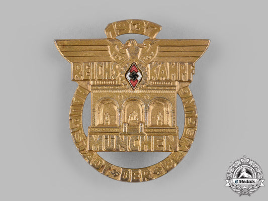 germany,_hj._a1937_reichskampf_munich_participation_badge_by_ferdinand_hoffstätter_ci19_0013