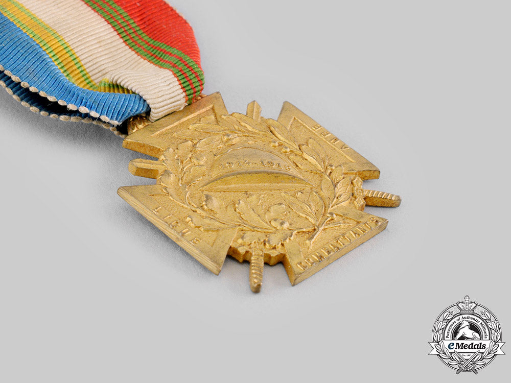 france,_republic._a_department_of_aube_combatant's_league_membership_medal1914-1918_ci19_0408