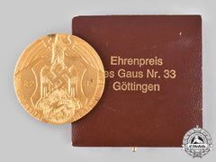 Germany, Nsdap. A 1937 Göttingen Gau Honour Prize, With Case, By Josef Feix & Söhne