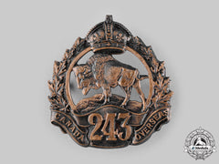 Canada, Cef. A 243Rd Infantry Battalion Cap Badge, By Ellis Bros., C.1916