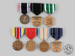 United States. A Lot Of Seven Armed Forces Medals