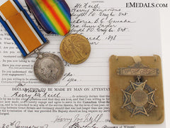 Pair & Private Award To The Canadian Mounted Rifles