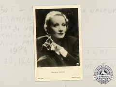 A Marlene Dietrich Studio Promotion Postcard