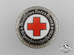 A German Drk Senior Helper's Service Badge