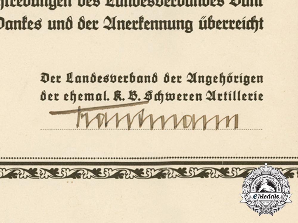 a1925_royal_bavarian_heavy_artillery_merit_certificate_d_1122