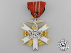 A Mint German Olympic Decoration; Second Class Breast Badge