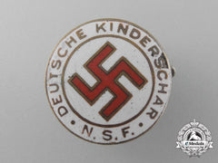 A National Socialist “Women’s League With German Children” Membership Badge By Steinhauer & Lück