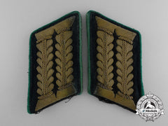 An Extremely Rare Set Of Wehrmacht Official Pharmacist Collar Tabs