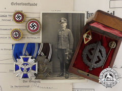 Germany, Nsdap. The Awards, Badges, & Membership Documents Of Wilhelm Bahr And His Paramilitary Career