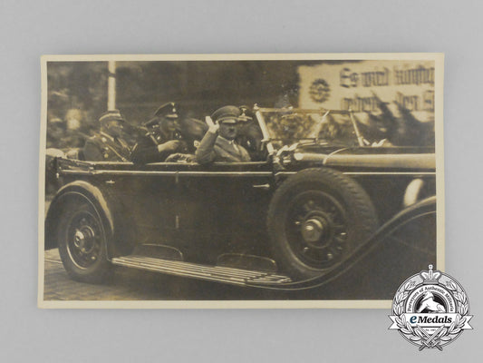 an_unpublished_picture_postcard_of_a.h._and_high_ranking_officials_in_a_mercedes770_d_3565_1