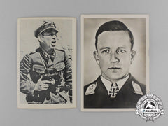 Two Knight's Cross Of The Iron Cross Recipients Postcards