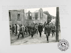 A Mint Photograph Depicting Ante Pavelic Visit To A Village During The Partisan War