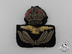 A Second War Royal Canadian Air Force (Rcaf) Officer's Cap Badge