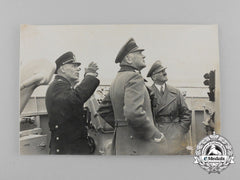 An Unpublished Private Photograph Of Ah & Kriegsmarine Officer's