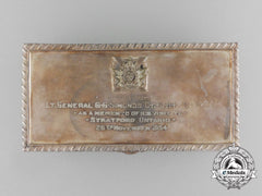 A Cigarette Box Presented To Lieutenant-General Guy Granville Simonds Upon His Visit To Stratford, Ontario 1954