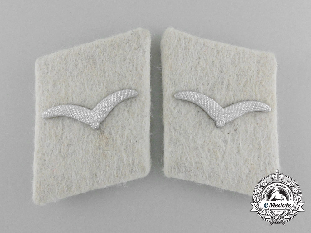 A Pair Of Luftwaffe Collar Tabs; Lw-Panzer-Div. 