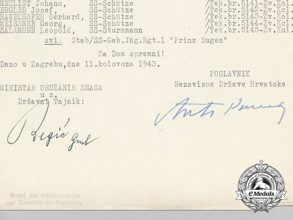 a_croatian_ww2_document_for_the_members_of_waffen-_ss"_prinz_eugen"_division_d_7120