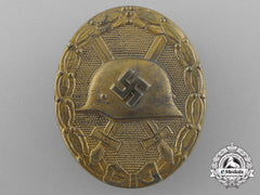 A Second War German Gold Grade Wound Badge By Carl Wild