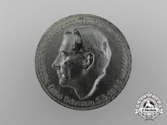 A 1935 Hans Schemm “Stay True To Each Other” Memorial Badge