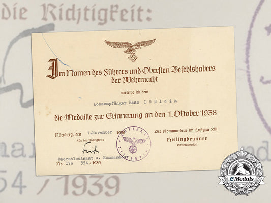 a1939_award_document_for_sudetenland_medal_d_9224_1