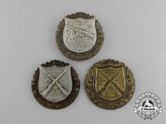 Three Czechoslovakian Army Proficiency Badges